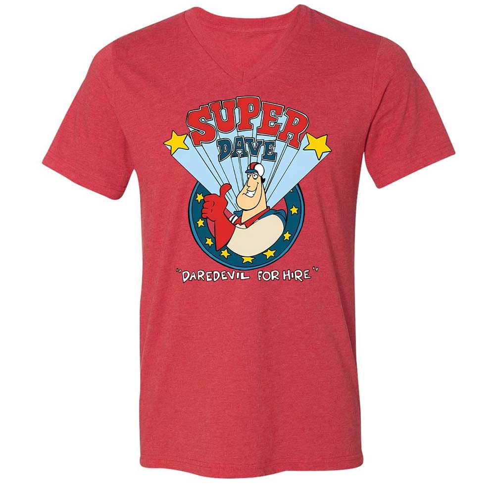 Unisex V-Neck T-Shirt - FYNT338N - Heather Red - 6