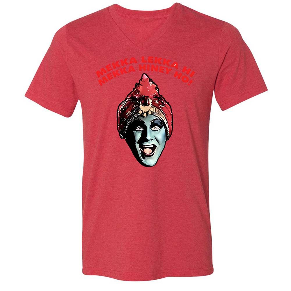 Unisex V-Neck T-Shirt - BLTT27H3 - Heather Red - 6