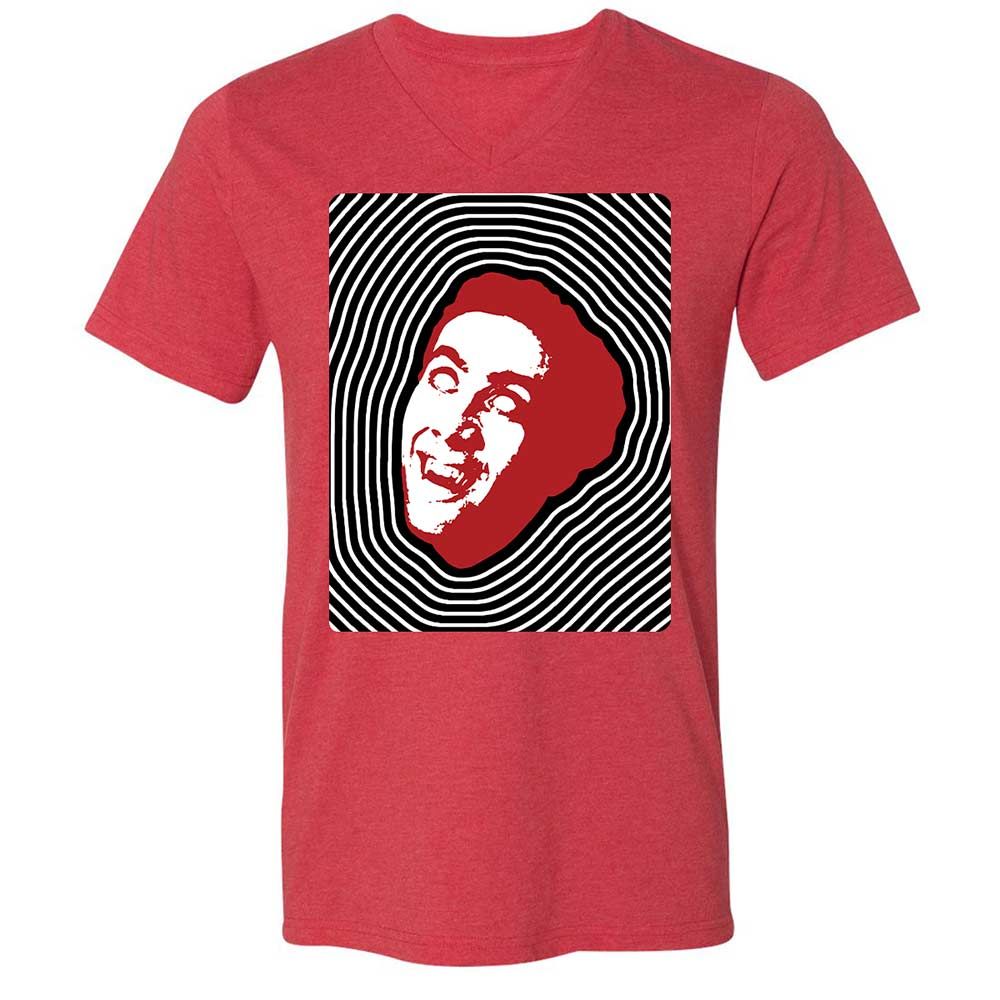 Psychedelic Nicolas Cage - Heather Red - 6