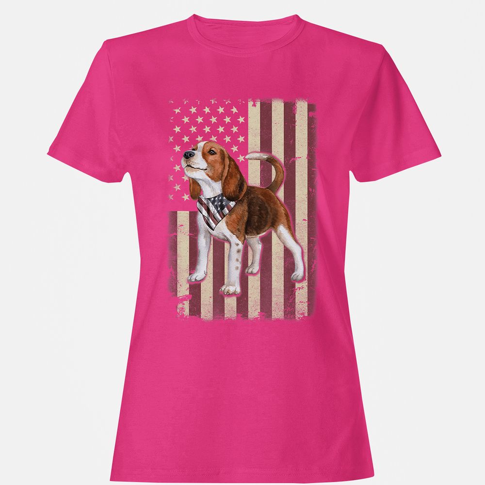 Women's T-Shirt - U7B8VL9V - Heliconia - 6
