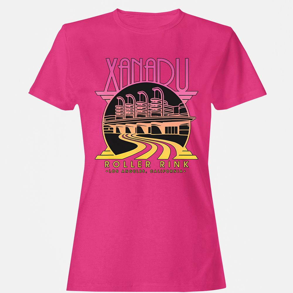 Olivia Newton-John Xanadu Roller Rink Pink Yellow Fade - Heliconia - 6