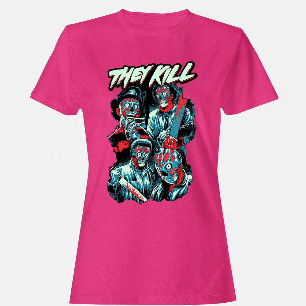 Women's T-Shirt - WJV62VCY - Heliconia - 6