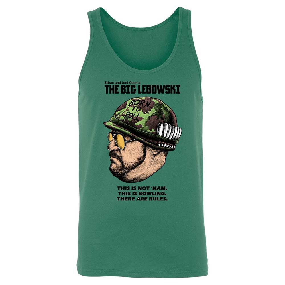 Unisex Jersey Tank - White - Kelly - 6