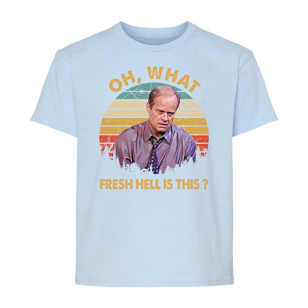 Oh What Fresh Hell Is This - Light Blue - 6