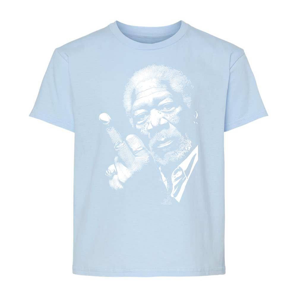 Morgan Freeman middle finger - Light Blue - 6