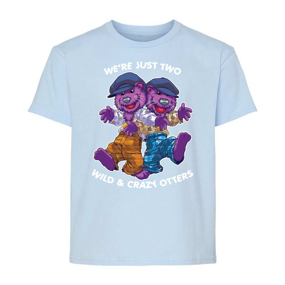 Two wild & crazy otters - Light Blue - 6