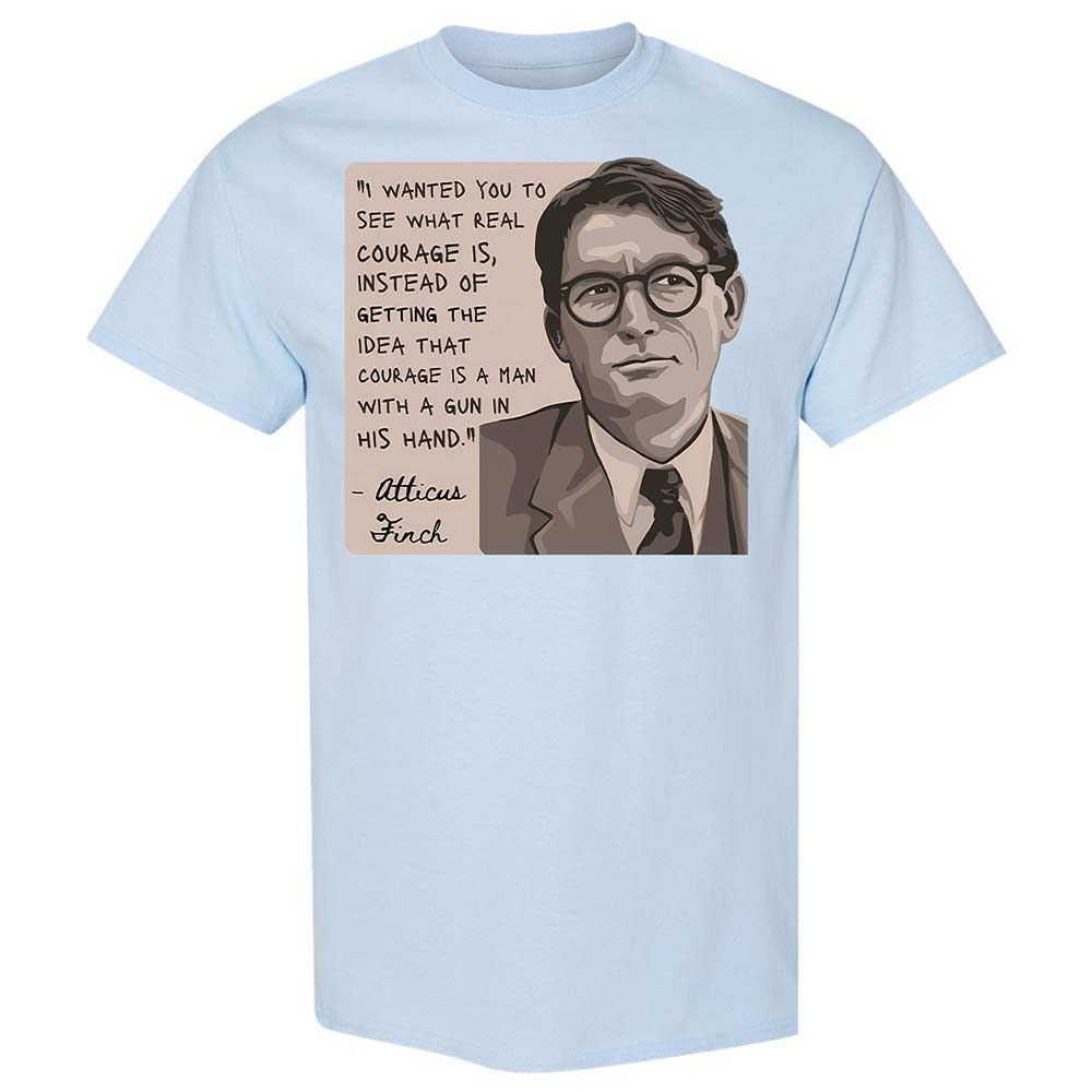 Real Courage Quote - Light Blue - 6