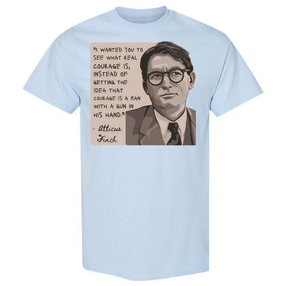 Real Courage Quote - Light Blue - 6