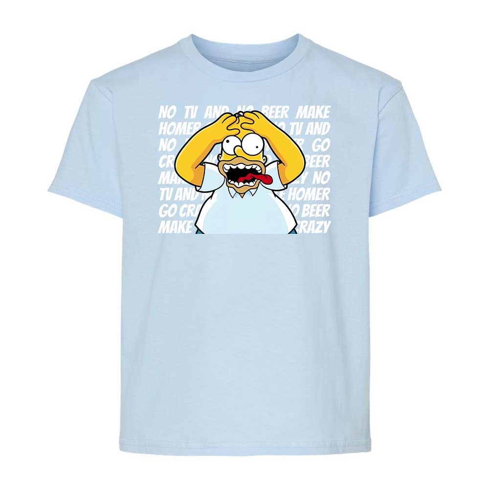 No TV and No Beer Make Homer Go Crazy - Light Blue - 6
