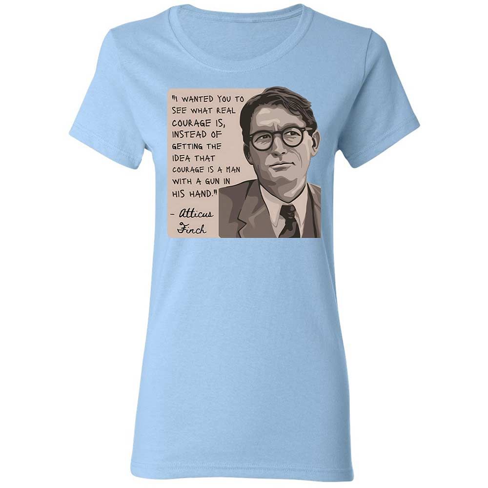 Real Courage Quote - Light Blue - 6