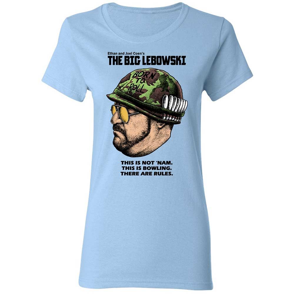 Women's T-Shirt - White - Light Blue - 6