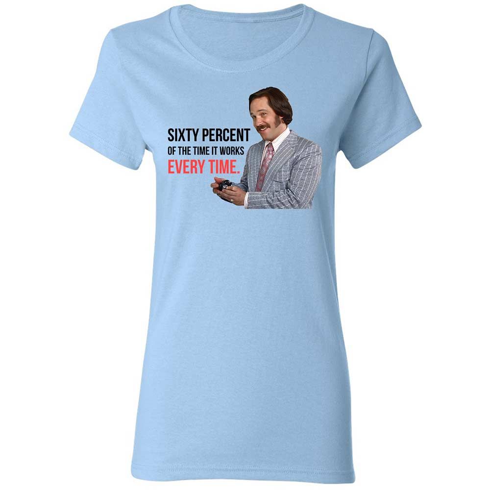 Women's T-Shirt - WJU5VHX5 - Light Blue - 6