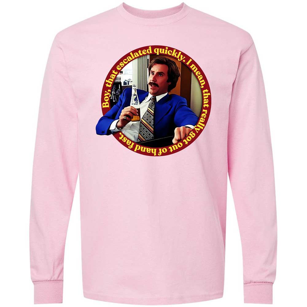 Long Sleeve T-Shirt - 8B4JUHJQ - Light Pink - 6