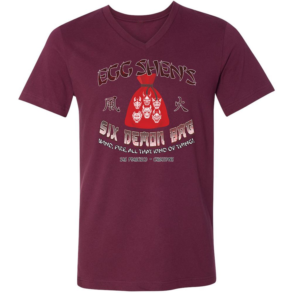 Unisex V-Neck T-Shirt - MVP3UF81 - Maroon - 6