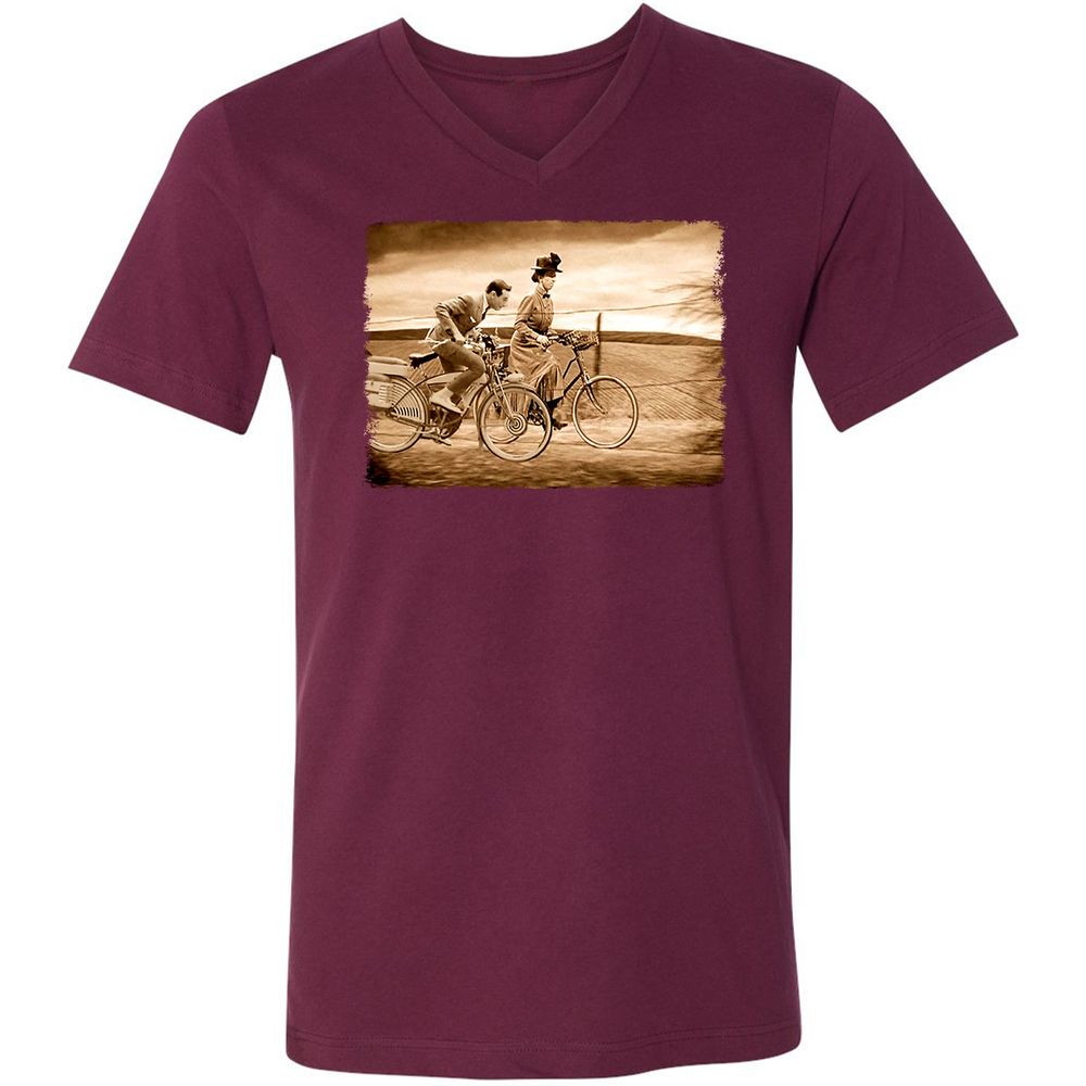 Unisex V-Neck T-Shirt - CMG53KM6 - Maroon - 6