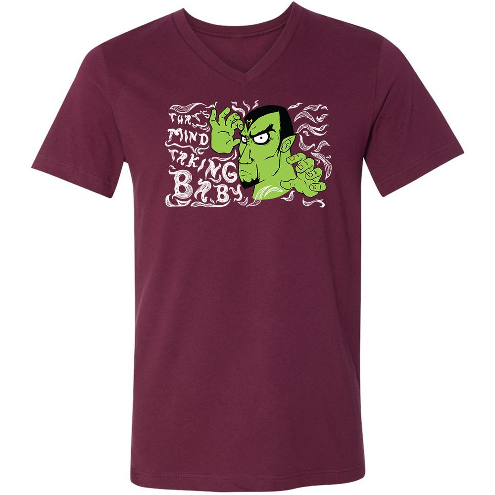 Unisex V-Neck T-Shirt - ZEANUVXZ - Maroon - 6