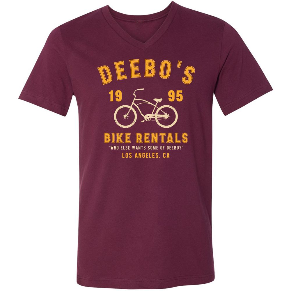 Unisex V-Neck T-Shirt - 5SH31TV4 - Maroon - 6