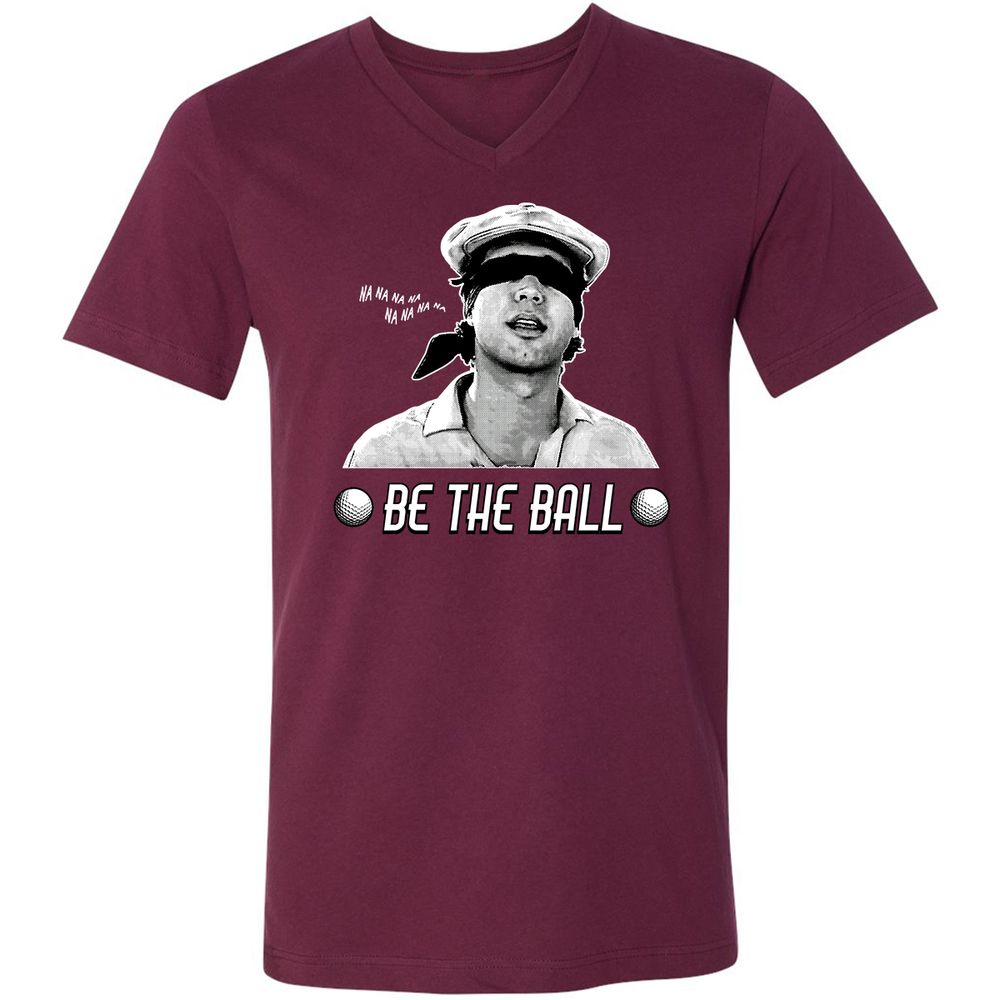 Unisex V-Neck T-Shirt - LL9NPN31 - Maroon - 6