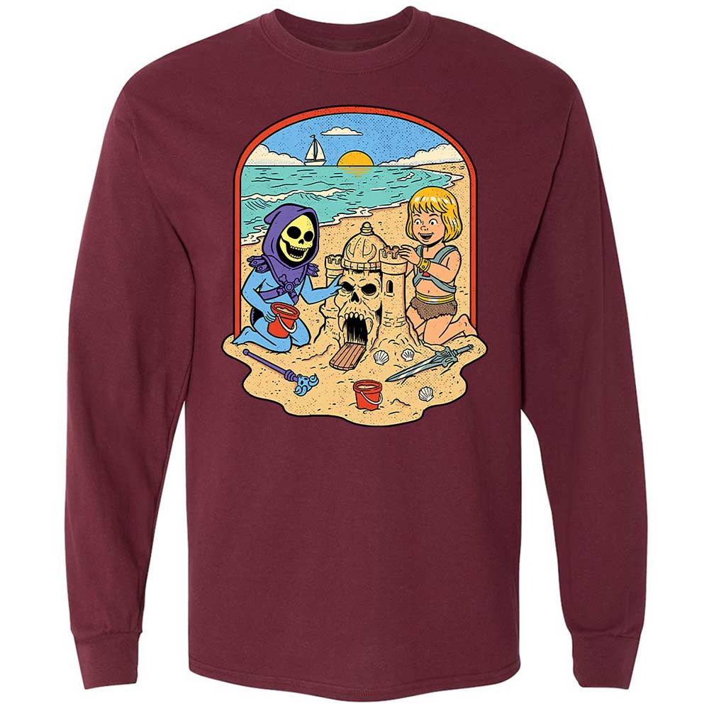 Long Sleeve T-Shirt - V6DV82KF - Maroon - 6