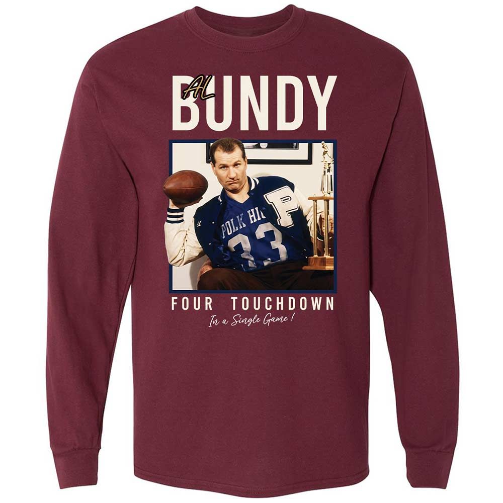 Long Sleeve T-Shirt - BSBT9V3C - Maroon - 6