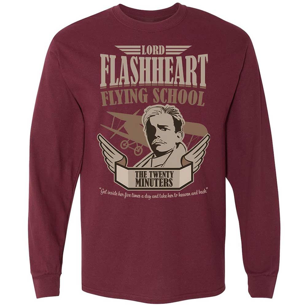 Long Sleeve T-Shirt - 5MQZJCTF - Maroon - 6