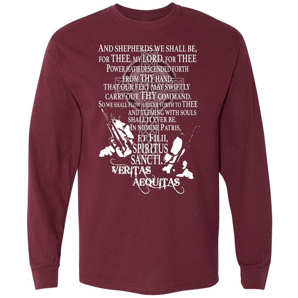 Long Sleeve T-Shirt - DWQAE7JU - Maroon - 6