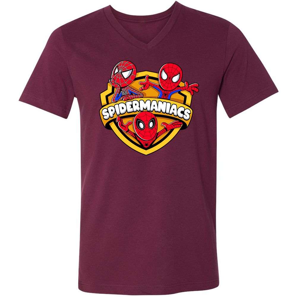 Unisex V-Neck T-Shirt - TTYDBV38 - Maroon - 6