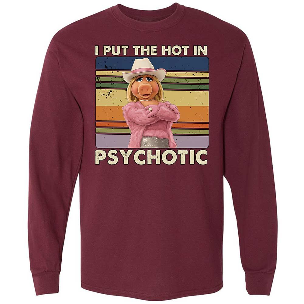 Long Sleeve T-Shirt - T468ZKCZ - Maroon - 6