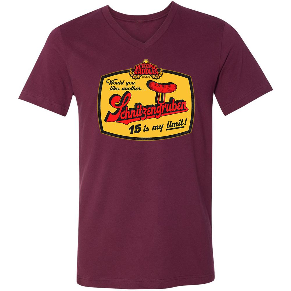 Unisex V-Neck T-Shirt - BSTA7B6U - Maroon - 6