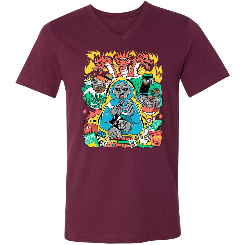 Unisex V-Neck T-Shirt - TT84195T - Maroon - 6