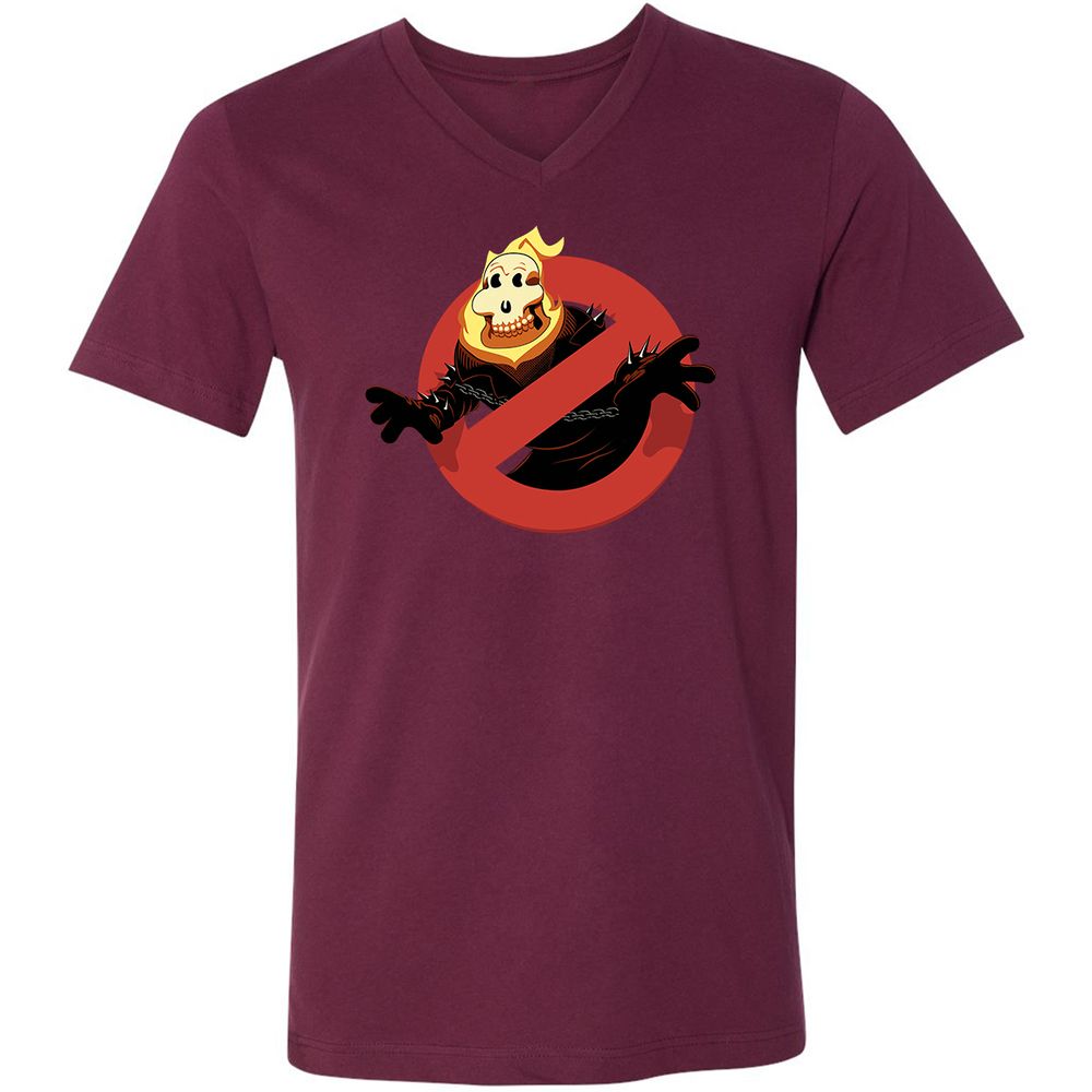Unisex V-Neck T-Shirt - NDVUBBAZ - Maroon - 6