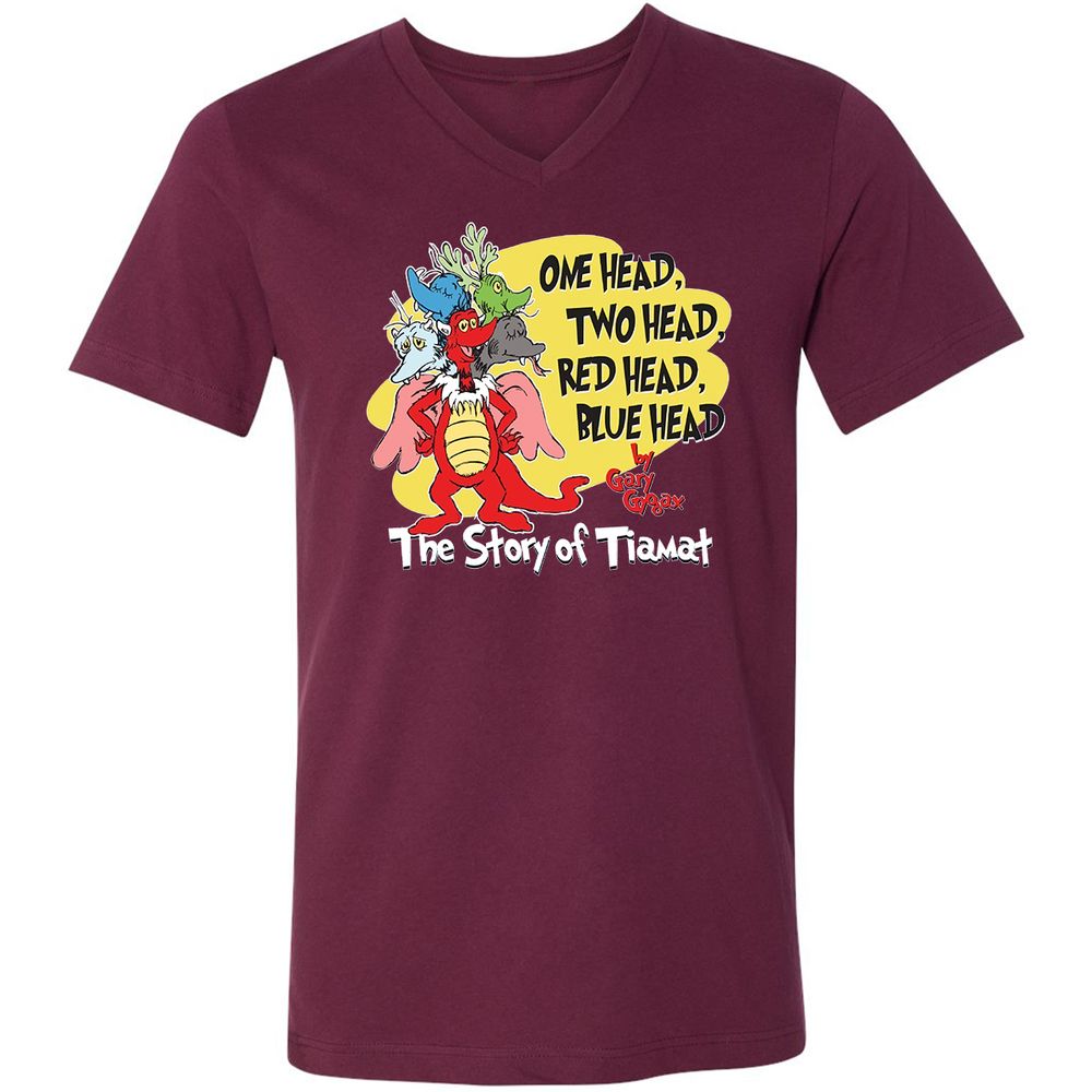 Unisex V-Neck T-Shirt - 7NCLXASY - Maroon - 6