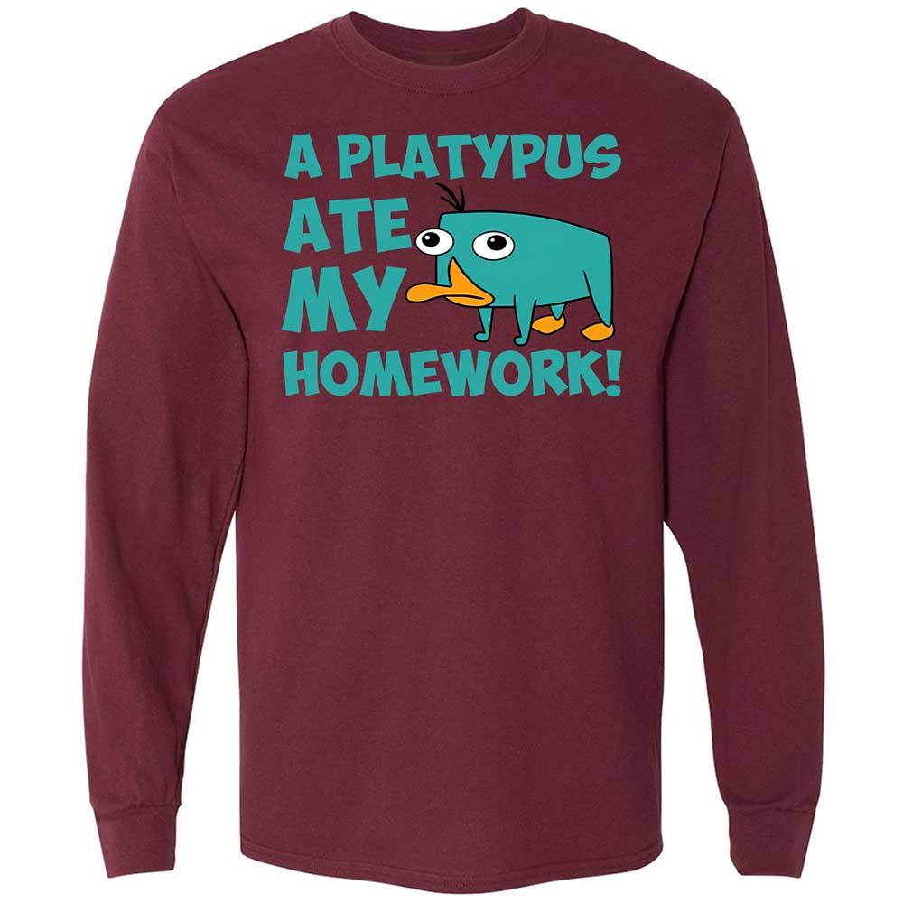 Long Sleeve T-Shirt - 6LXPWY7V - Maroon - 6