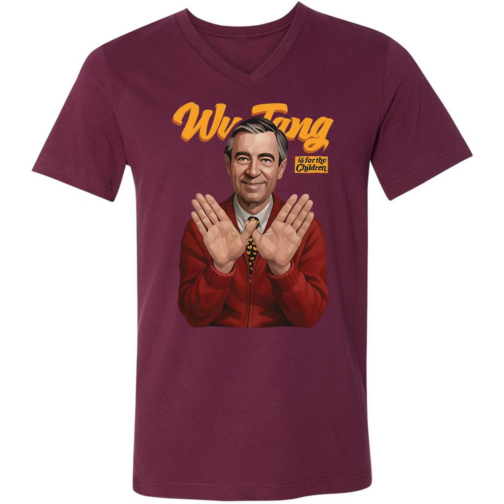 Unisex V-Neck T-Shirt - DML5SPNK - Maroon - 6