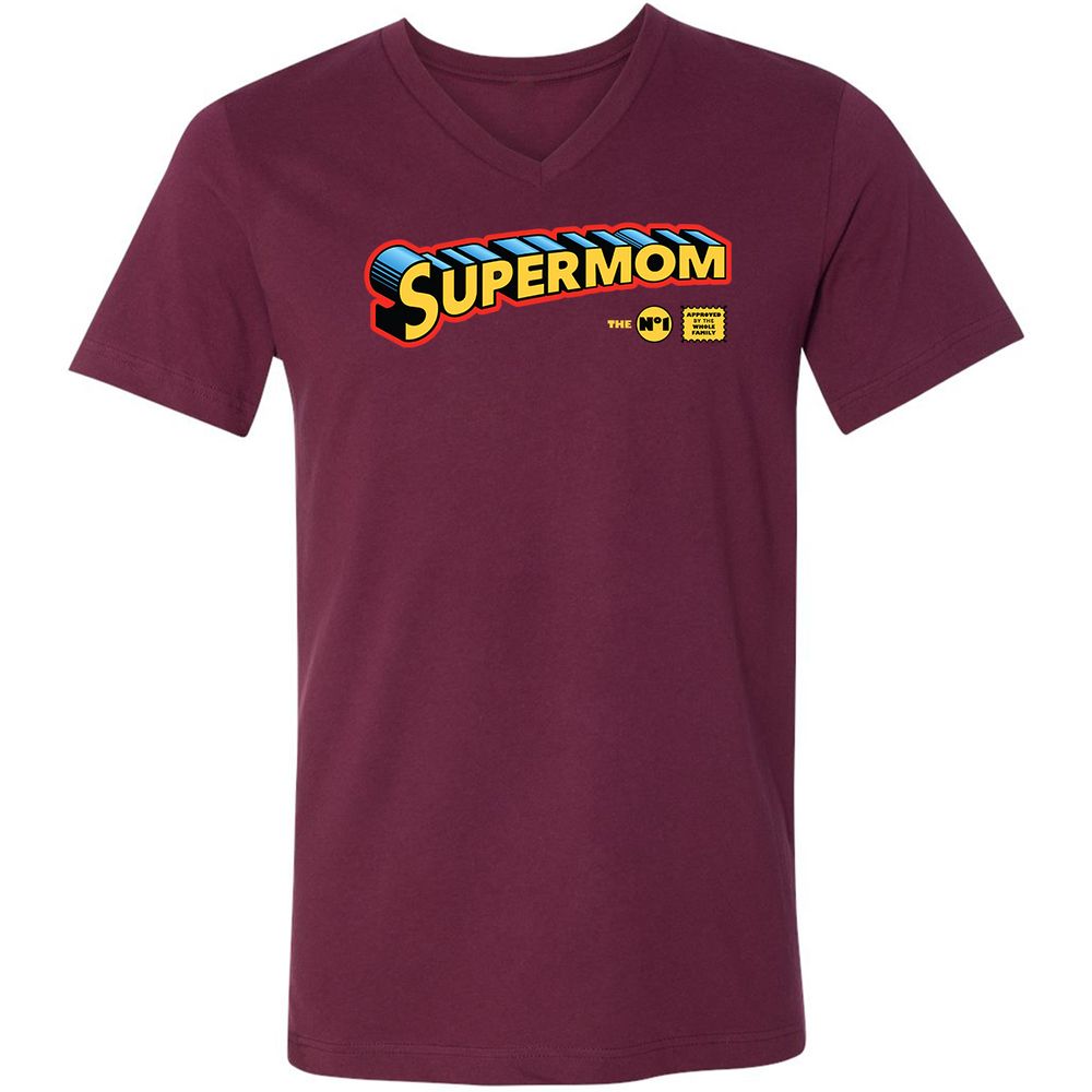 Unisex V-Neck T-Shirt - 2DL8WVKM - Maroon - 6