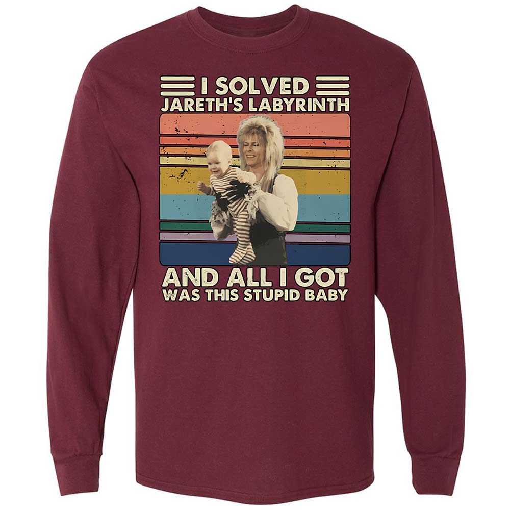 Long Sleeve T-Shirt - YCR4CQA4 - Maroon - 6