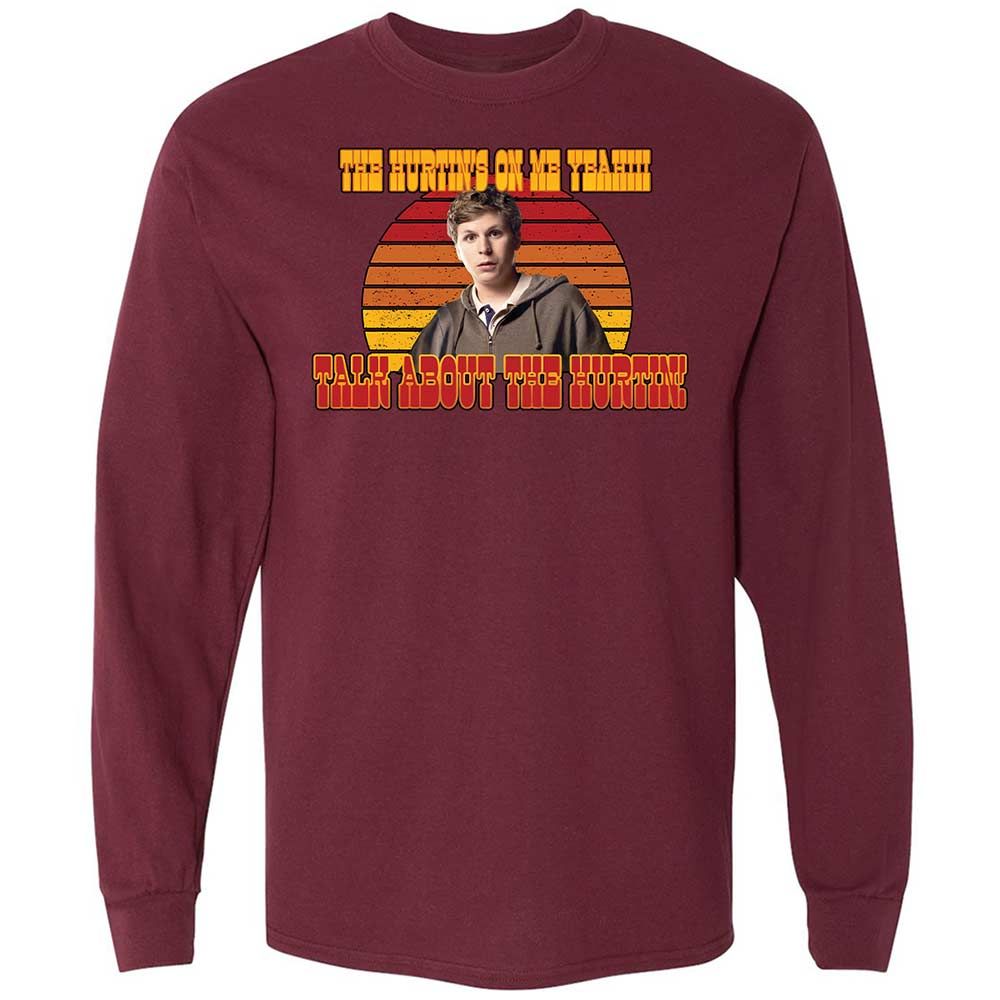 Long Sleeve T-Shirt - JWN83XKJ - Maroon - 6