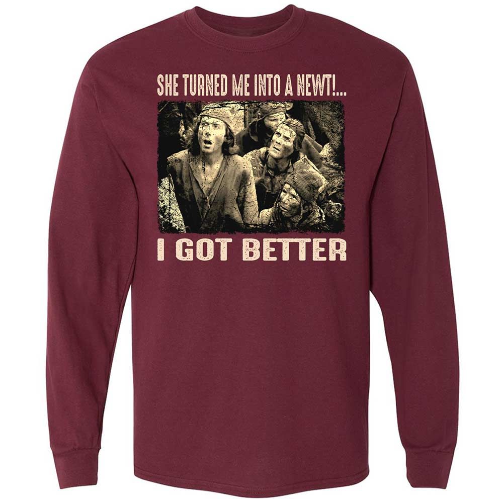 Long Sleeve T-Shirt - DRZXWCXN - Maroon - 6