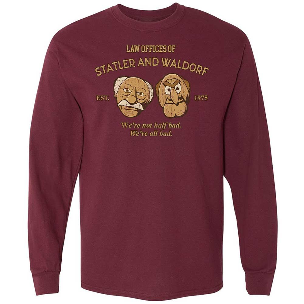 Long Sleeve T-Shirt - B1ZBFFE1 - Maroon - 6