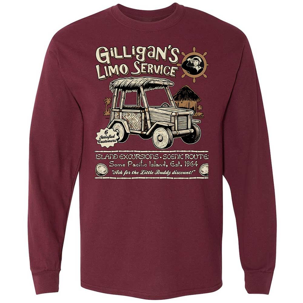 Long Sleeve T-Shirt - NVSXRBC3 - Maroon - 6