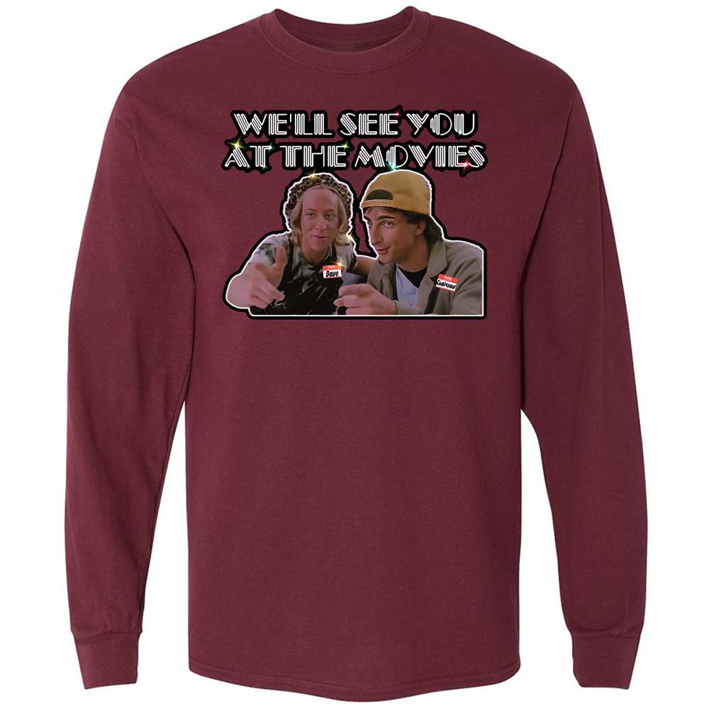 Long Sleeve T-Shirt - NGV9GVXB - Maroon - 6