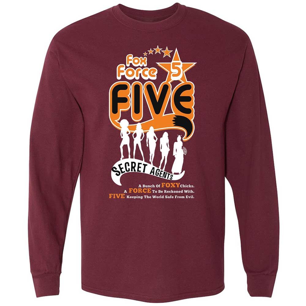 Long Sleeve T-Shirt - 6C36KJRX - Maroon - 6