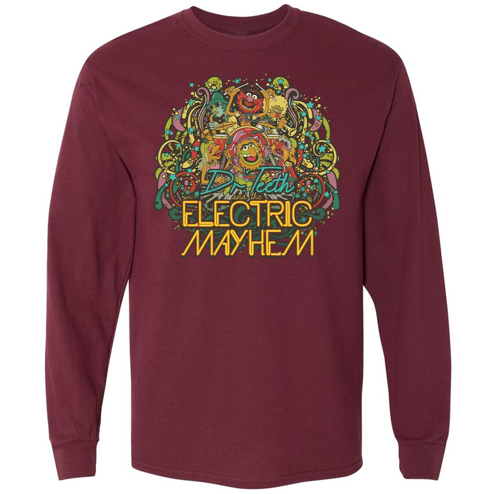 Long Sleeve T-Shirt - TXBY1LZ6 - Maroon - 6