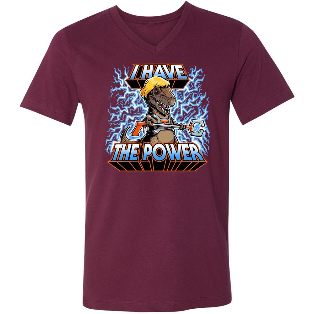 Unisex V-Neck T-Shirt - HC1NJ1Z1 - Maroon - 6