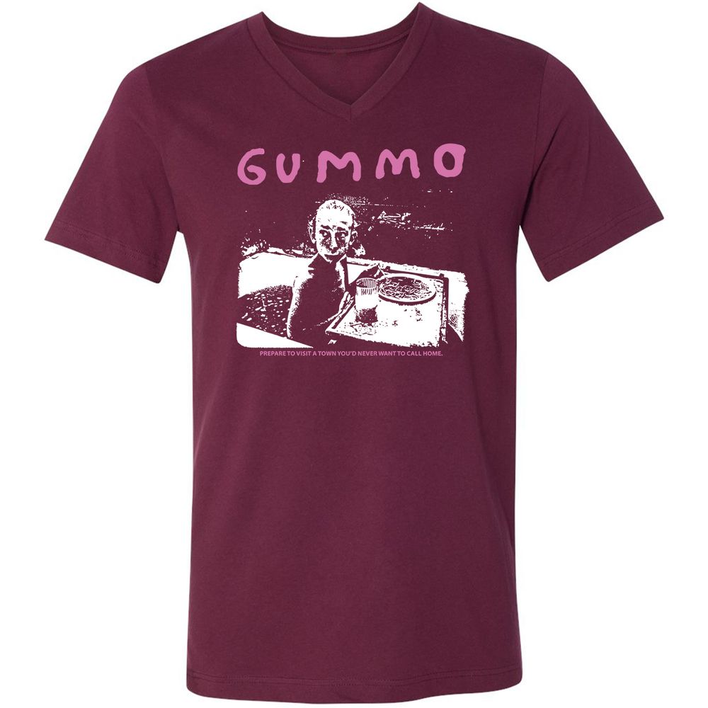 Unisex V-Neck T-Shirt - UHK3VGND - Maroon - 6