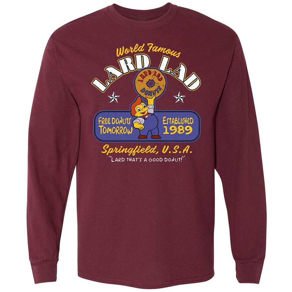 Long Sleeve T-Shirt - XHUFEW1J - Maroon - 6