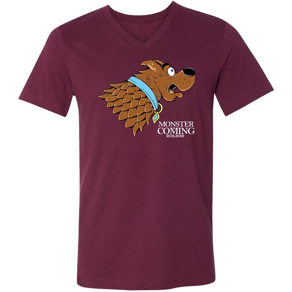 Unisex V-Neck T-Shirt - 11341JKC - Maroon - 6