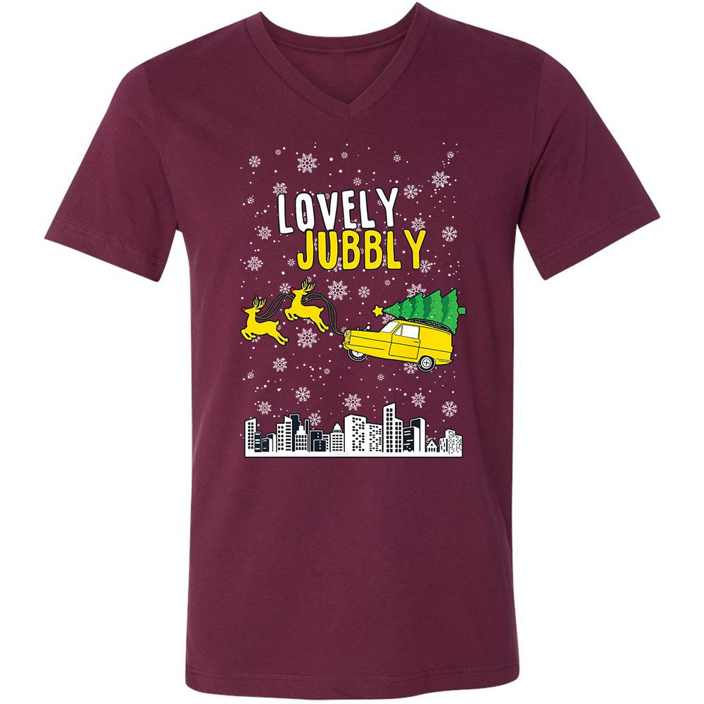 Unisex V-Neck T-Shirt - KV2KPCXC - Maroon - 6