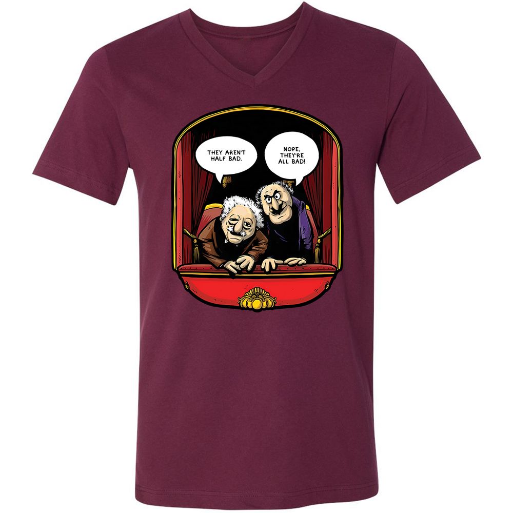 Statler and Waldorf (All Bad) - Maroon - 6