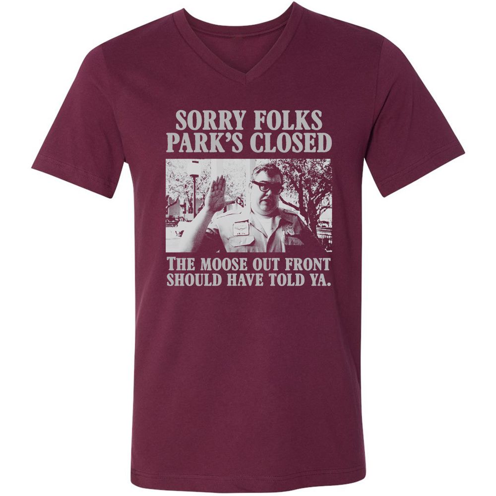 Unisex V-Neck T-Shirt - YQLHGB66 - Maroon - 6